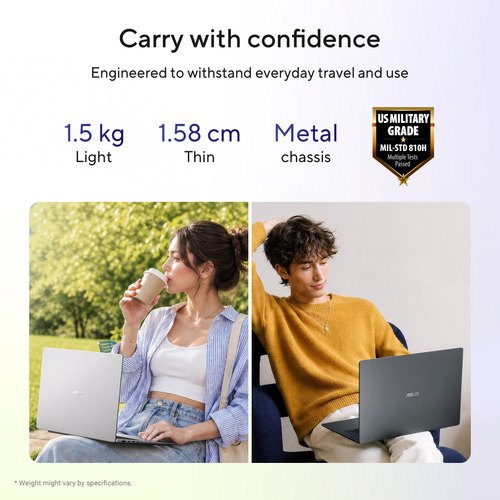 ASUS Vivobook S16 S5652MA-TK134W Intel Core 7 350 Laptop 40,6 cm (16") WUXGA 16 GB LPDDR5x-SDRAM 256 GB SSD Wi-Fi 6 (802.11ax) Windows 11 Home Zilver