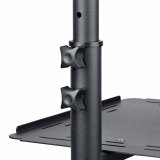StarTech.com Beamertafel - Stevige Verrijdbare Laptop en Projectietafel (2x 10kg/schap) - Presentatiewagen/Computer Trolley/AV Projector Stand - In Hoogte Verstelbaar / Zwenkwielen met Rem