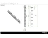 StarTech.com Verticale kabelmanager met D-ring haken 0U 1,8 m