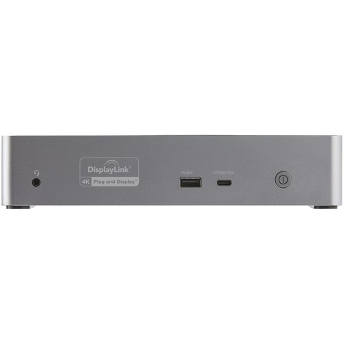 StarTech.com USB-C Dock, 4K 60Hz Quad Monitor DisplayPort & HDMI, Universeel USB Type-C Docking Station met 100W Power Delivery, USB Hub met 1x USB Type-C & 3x USB-A, Ethernet, Audio