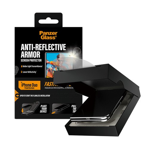 PanzerGlass ® Anti-reflective Armor Front Screen Protector iPhone Duo | FRAME FIT w. FASTFIT IN-A-BOX Doorzichtige schermbeschermer 1 stuk(s)