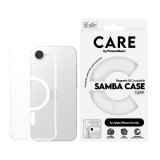 PanzerGlass CARE™ by ® Samba Case Transparent w. White Qi Compatible iPhone 17e | 16e mobiele telefoon behuizingen Hoes Transparant