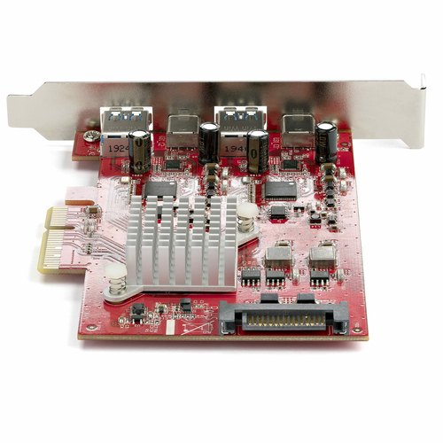 StarTech.com 4-Port USB PCIe Kaart - 10Gbps USB PCI Express Uitbreidingskaart met 2 Controllers - 2x USB-C & 2x USB-A ports (USB 3.2 Gen 2) - USB/USB-C PCI-e Kaart - Full Profile