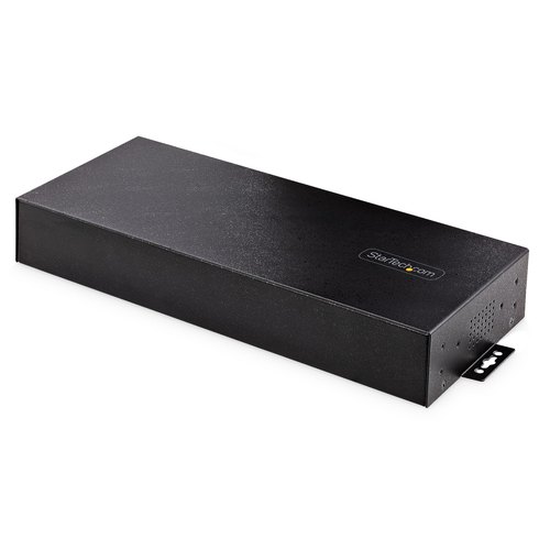 StarTech.com 16-Port Industrial USB 3.0 Hub, 5Gbps, Staal, DIN/Wand/Rack Monteerbaar, ESD Beveiliging, Terminal Block Voeding, Tot 120W Gedeelde USB Charging, Dual-Host Hub/Switch