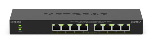 NETGEAR GS308LP Unmanaged Gigabit Ethernet (10/100/1000) Power over Ethernet (PoE) Desktop Zwart