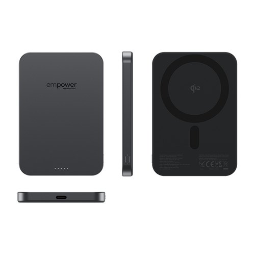 PanzerGlass empower™ by ® empower™ Bank | 5000mAh | Space Black Zwart