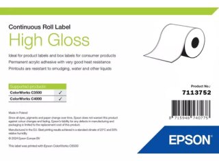 Epson High Gloss Label Zelfklevend printerlabel