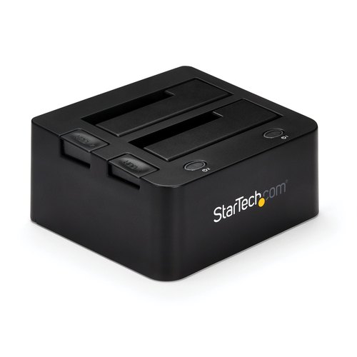 StarTech.com Dual-Bay USB 3.0 naar SATA en IDE HDD Docking Station, 5 Gbps Hard Drive Dock, Externe 2.5/3.5" SATA I/II/III en IDE (40 pin) SSD/HDD Docking Station, Hot-Swap Hard Drive Bays, Top-Loading