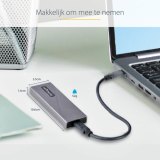 StarTech.com USB-C 10Gbps naar M.2 NVMe or M.2 SATA SSD Behuizing, Gereedschaploze Externe M.2 PCIe/SATA NGFF SSD Aluminum Case, USB Type-C&A Host Kabels, Ondersteunt 2230/2242/2260/2280