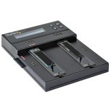StarTech.com Standalone Dual Bay M.2 SATA/NVMe Duplicator/Wisser, HDD/SSD Cloner voor M.2 PCIe AHCI/NVMe/SATA, NIST 800-88 & DoD 5220.22-M Secure Erase, 2.5/3.5in Schijven, Hard Drive Sanitizer