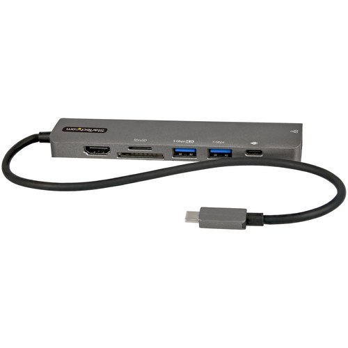 StarTech.com USB-C Multiport Adapter Hub, USB-C naar 4K 60Hz HDMI, Gigabit Ethernet en 100W Laptop Charging voor Macbook Pro / Air en Windows