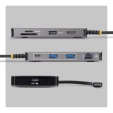 StarTech.com USB-C Multiport Adapter met 4K 60Hz HDMI, 140W PD, USB 10Gbps Hub, GbE, SD en MicroSD Slots, Plug-and-Play Mini Dock voor Dell, HP en Lenovo laptops