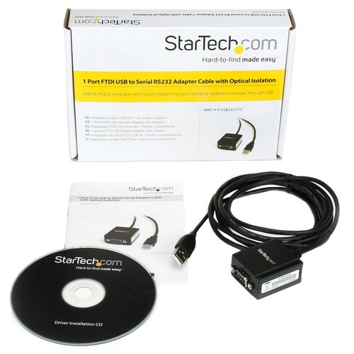 StarTech.com 1-poort FTDI USB naar RS232 Seriële Adapter Verloopkabel met Optische Isolatie