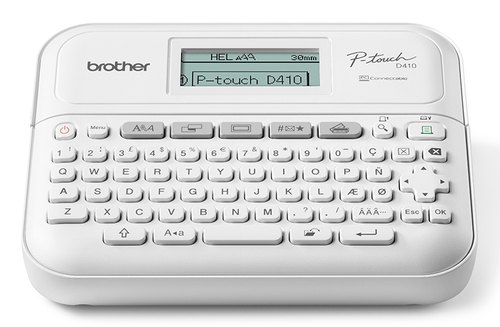Brother PT-D410 labelprinter Thermo transfer 180 x 180 DPI 20 mm/sec Bedraad TZe QWERTY
