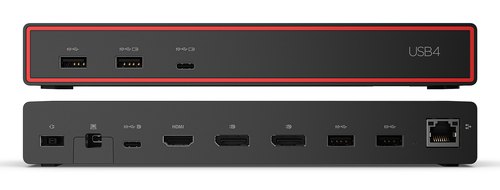 Lenovo ThinkPad USB4 Dock 5000 (with 135W Adapter) Bedraad Zwart