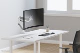 Neomounts DS70PLUS-450WH1 Monitorarm 17-49" - gasveer - Topfix - 180°-stop