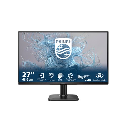 Philips 1000 series 27E2N1500L/00 computer monitor 68,6 cm (27") 2560 x 1440 Pixels Quad HD LED Zwart