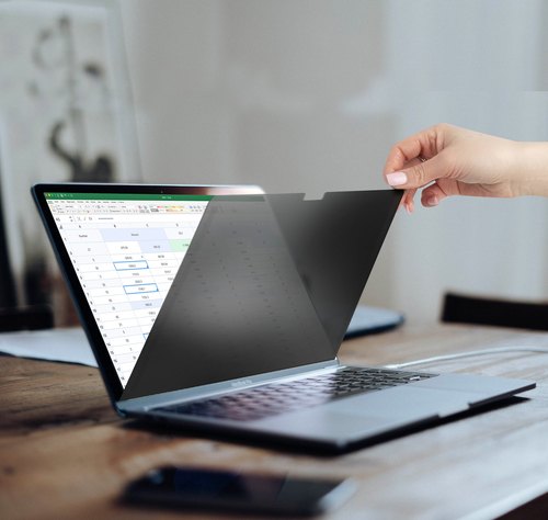 StarTech.com 14-inch MacBook Pro M1 M2 M3 M4 Flip-Over Laptop Privacy Filter, Blauw Licht Filter, Dubbelzijdig, Anti-Reflectie Mat of Glanzend