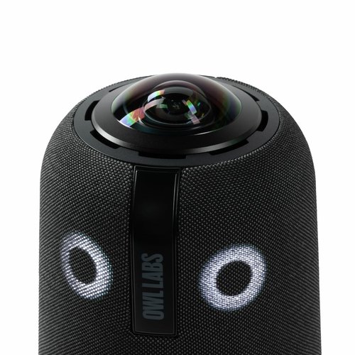 Owl Labs Meeting Owl 4+ - 360°, 4K slimme camera, microfoon en luidspreker (automatische luidsprekerfocus, smart zooming en noise equalizing)