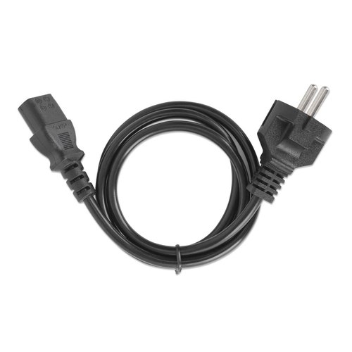 Manhattan Voedingskabel, Europese Schuko-stekker (CEE 7/4) naar C13-connector, 5 m, 10 A, zwart, netkabel, levenslange garantie