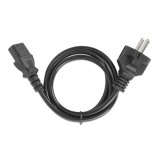 Manhattan Voedingskabel, Europese Schuko-stekker (CEE 7/4) naar C13-connector, 5 m, 10 A, zwart, netkabel, levenslange garantie
