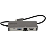 StarTech.com USB-C Multiport Adapter - USB-C to 4K 30Hz HDMI or 1080p VGA - USB Type-C Mini Dock met 100W Power Delivery Passthrough, 3-Port USB Hub 5Gbps, GbE - 30cm Kabel