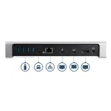 StarTech.com Thunderbolt 3 Dock - Dual Monitor 4K 60Hz TB3 Laptop Docking Station met DisplayPort - 85W Power Delivery Charging - 6-Port USB 3.0 Hub, SD 4.0, GbE, Audio - Windows & Mac