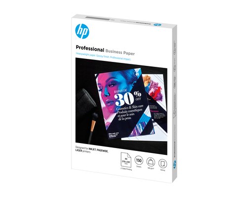 HP Professional Business-papier, glanzend, 180 g/m2, A4 (210 x 297 mm), 150 vellen