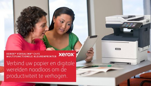 Xerox VersaLink C415 A4 40 ppm dubbelzijdig kopiëren en printen, scannen en faxen, geschikt voor PS3 PCL5e/6 2 laden voor max. 251 vel