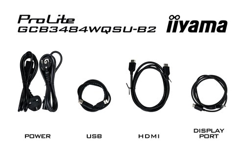 iiyama G-MASTER GCB3484WQSU-B2 computer monitor 86,4 cm (34") 3440 x 1440 Pixels UltraWide Quad HD LCD Zwart