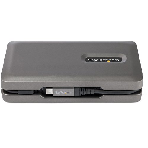 StarTech.com USB C Multiport Adapter, USB C naar 4K 60Hz HDMI 2.0, 2-Port 10Gbps USB Hub, 100W Power Delivery Pass-through, GbE, SD/MicroSD, USB Type-C Mini Dock, 25.4cm Kabel