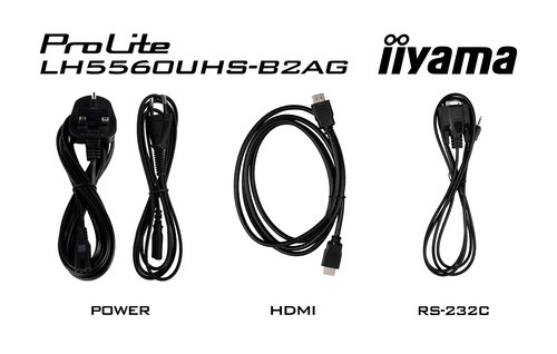 iiyama LH5560UHS-B2AG beeldkrant Digitaal A-kaart 138,7 cm (54.6") LED Wifi 500 cd/m² 4K Ultra HD Zwart Type processor Android 11 24/7