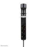 Neomounts DS22-840BL6 Bureaucontactdoos met klem en USB-C en USB-A poorten - Quick-charge