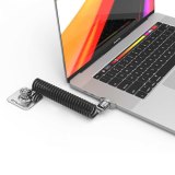 Compulocks Dual Head Coiled Cable Keyed Lock kabelslot Zwart