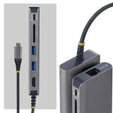 StarTech.com USB-C naar HDMI Multiport Adapter, 140W PD Charging, 4K60Hz, 3 Port USB 10Gbps Hub, SD Kaartslot, 2.5GbE, Mini Dock voor MacBook / Dell / / HP