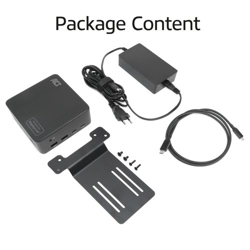 ACT Universeel USB-C Dockingstation 4K, voor 3 HDMI/DisplayPort monitoren, DisplayLink