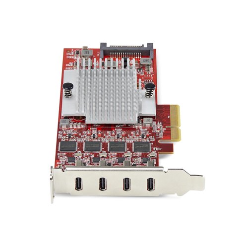 StarTech.com 4-Port USB-C PCIe Kaart, USB 3.2 10Gbps, USB Type-C PCI Express Uitbreidingskaart, 4x Onafhankelijke USB Controllers, Windows/Linux/macOS, TAA-Compliant