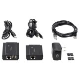 StarTech.com 4-Port USB 2.0 Extender Hub over Single CAT5e/CAT6 Ethernet Kabel (RJ45) - 100m - USB Extender Hub Adapter Kit - Metalen Behuizing - Extern Gevoed - 480 Mbps