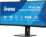 iiyama ProLite XCB3497WQSNPH-B1 computer monitor 86,4 cm (34") 3440 x 1440 Pixels UltraWide Quad HD LED Zwart