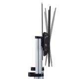 StarTech.com Verrijdbare TV Standaard op Wielen voor 60-100inch Flat Screens tot 100kg, In Hoogte Verstelbaar via Krukas, Mobiele Televisie Standaard/Trolley