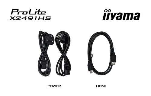 iiyama ProLite X2491HS-B1 computer monitor 60,5 cm (23.8") 1920 x 1080 Pixels Full HD LCD Zwart