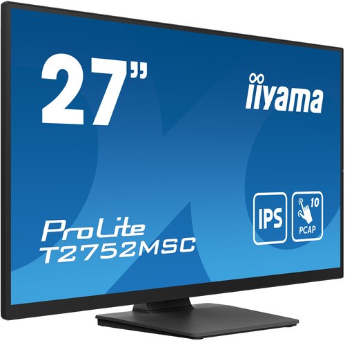 iiyama ProLite T2752MSC-B1 computer monitor 68,6 cm (27") 1920 x 1080 Pixels Full HD LED Touchscreen Zwart