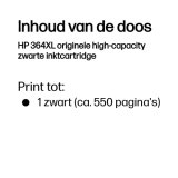 HP 364XL originele high-capacity zwarte inktcartridge
