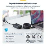 StarTech.com 65W USB-C Laptop Oplader met 1,5m Geïntegreerde USB-C Kabel, Power Adapter Brick voor Dell, XPS, HP ProBook, MacBook Pro, Microsoft Surface Pro