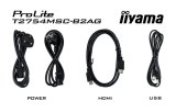 iiyama ProLite T2754MSC-B2AG computer monitor 68,6 cm (27") 1920 x 1080 Pixels Full HD LED Touchscreen Multi-gebruiker Zwart