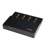 StarTech.com Standalone 1 naar 7 USB Thumb Drive Cloner en Wisser, Multiple USB Flash Drive Kloner, System/File/Whole-Drive Copy aan 1.5 GB/min, Single en 3-Pass Erase, LCD Display
