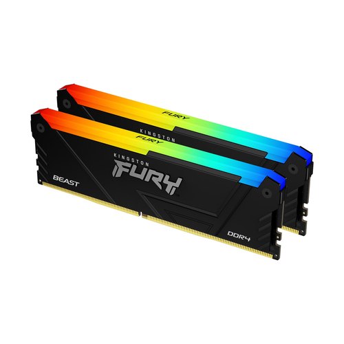 Kingston Technology FURY Beast 32GB 3200MT/s DDR4 CL16 DIMM (Sets van 2) RGB