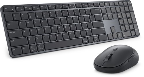 DELL Pro 7 Slim KM726 toetsenbord Inclusief muis Thuis/Werk RF-draadloos + Bluetooth QWERTY US International Zwart