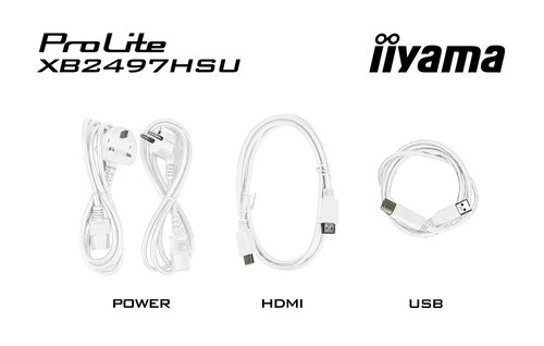 iiyama ProLite XB2497HSU-W1 computer monitor 60,5 cm (23.8") 1920 x 1080 Pixels Full HD LED Wit