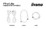 iiyama ProLite XB2497HSU-W1 computer monitor 60,5 cm (23.8") 1920 x 1080 Pixels Full HD LED Wit